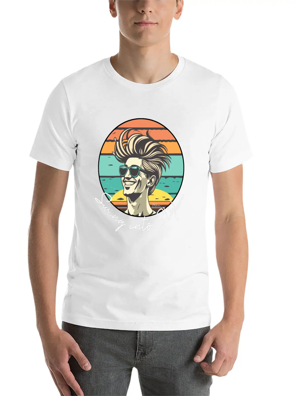 Swing Into Style Classic Cotton Tee – Unisex Comfort For Any Season