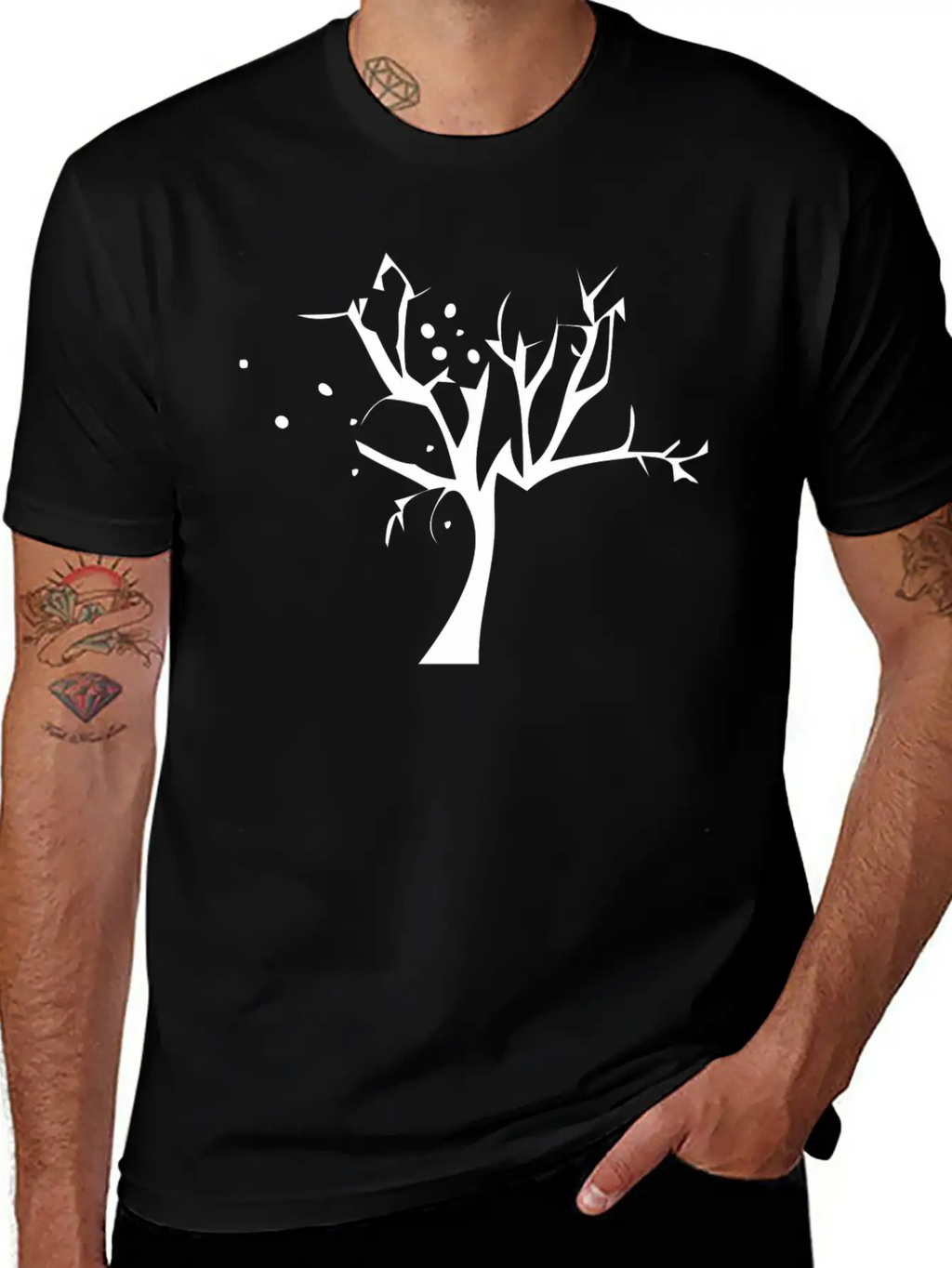 Swirl Tree Stylish Everyday T-Shirt – Unisex Basic Cotton Tee