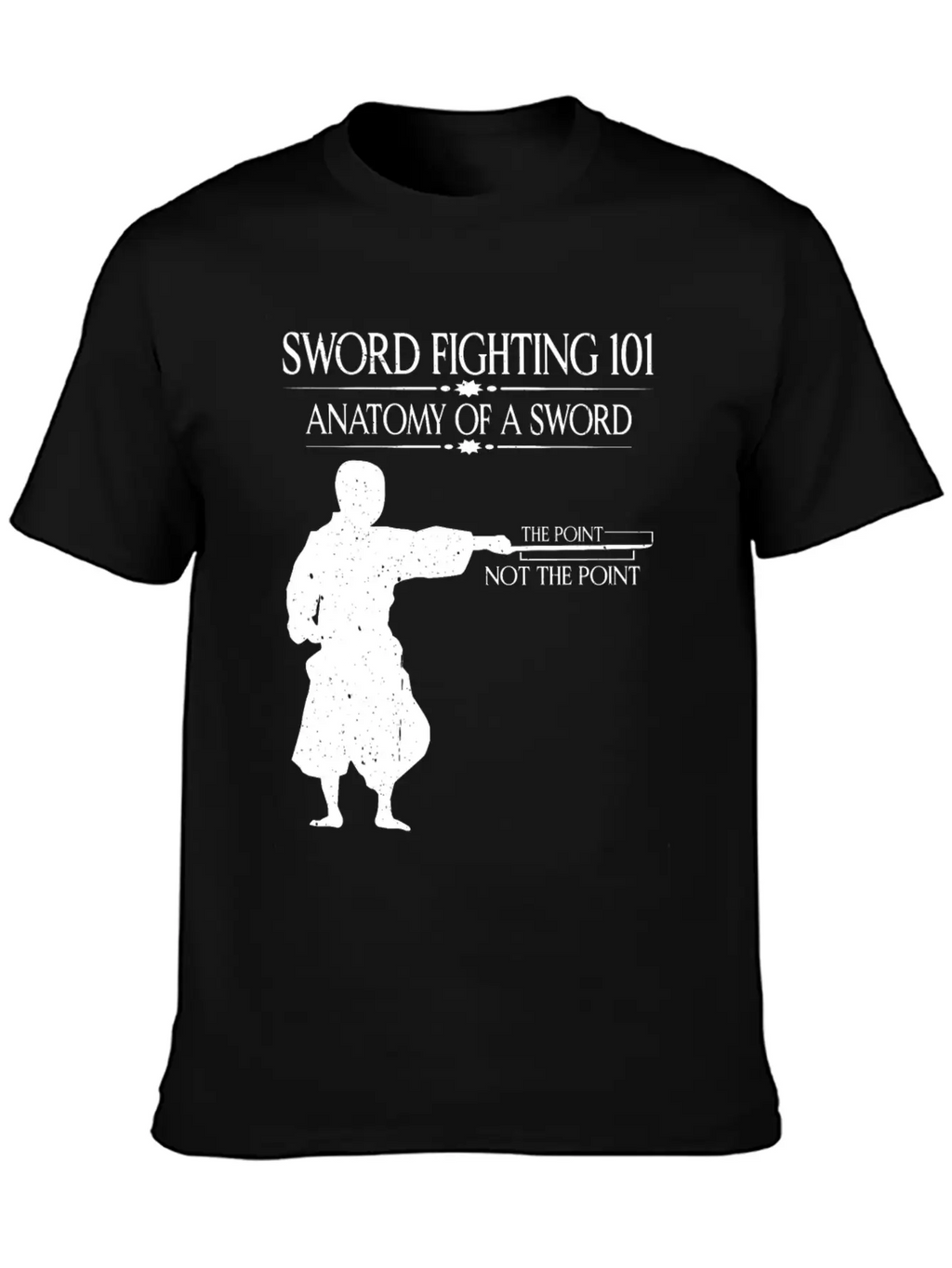 Sword Fighting 101 Anatomy Of A Sword 7 Relaxed Everyday Tee – Lightweight And Durable Cotton