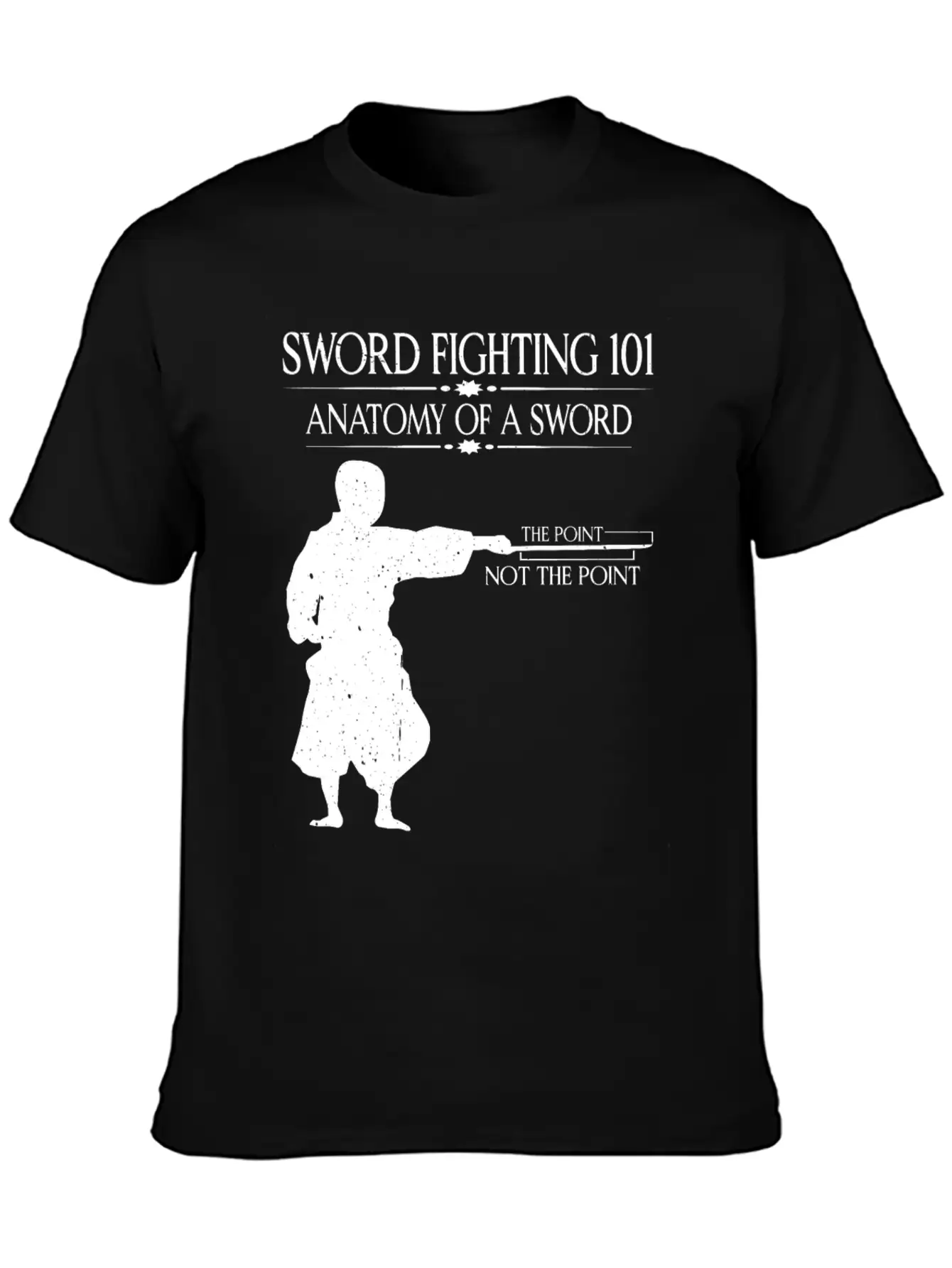 Sword Fighting 101 Anatomy Of A Sword 7 Relaxed Everyday Tee – Lightweight And Durable Cotton