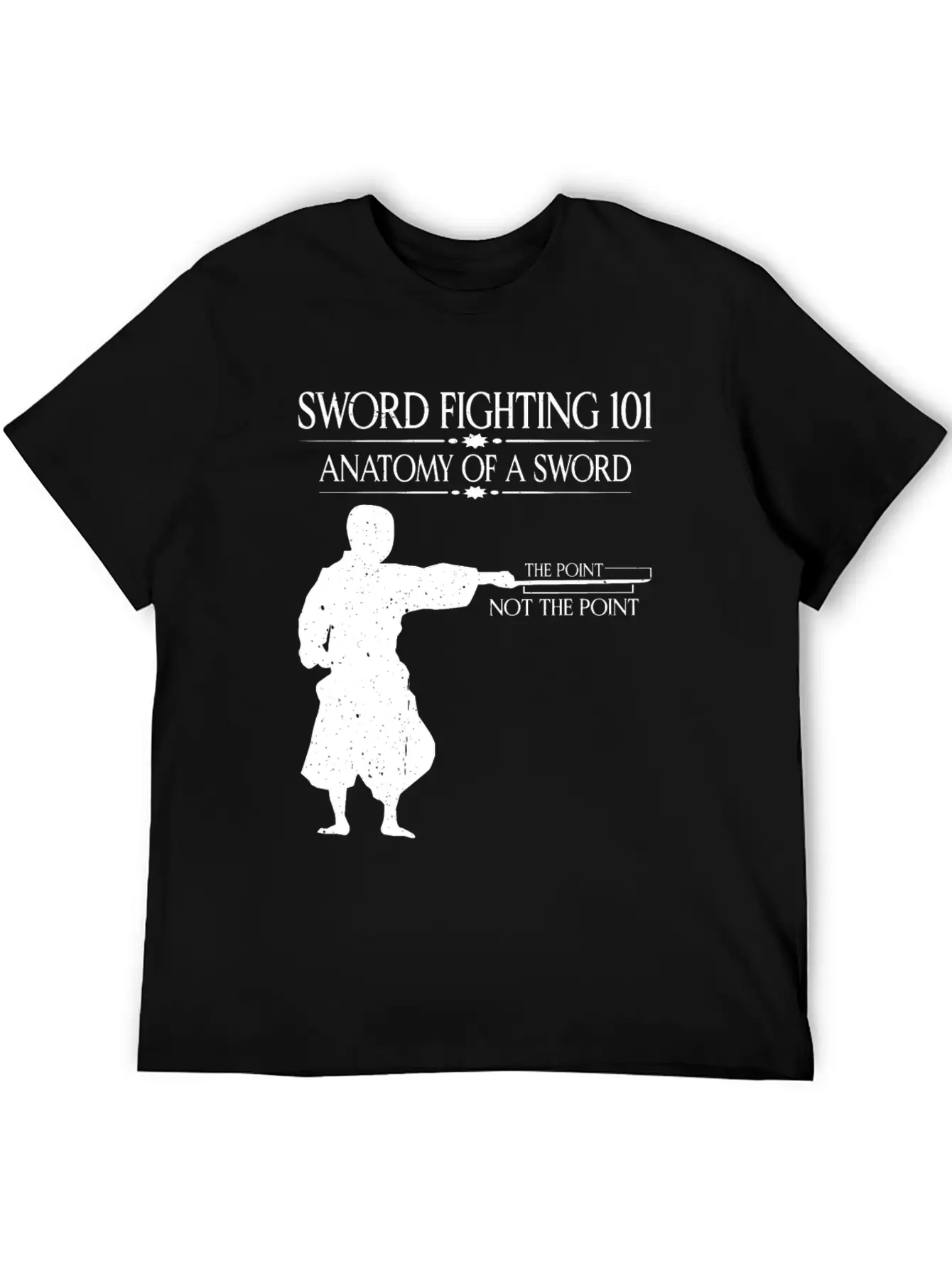 Sword Fighting 101 Anatomy Of A Sword 7 Relaxed Everyday Tee – Lightweight And Durable Cotton