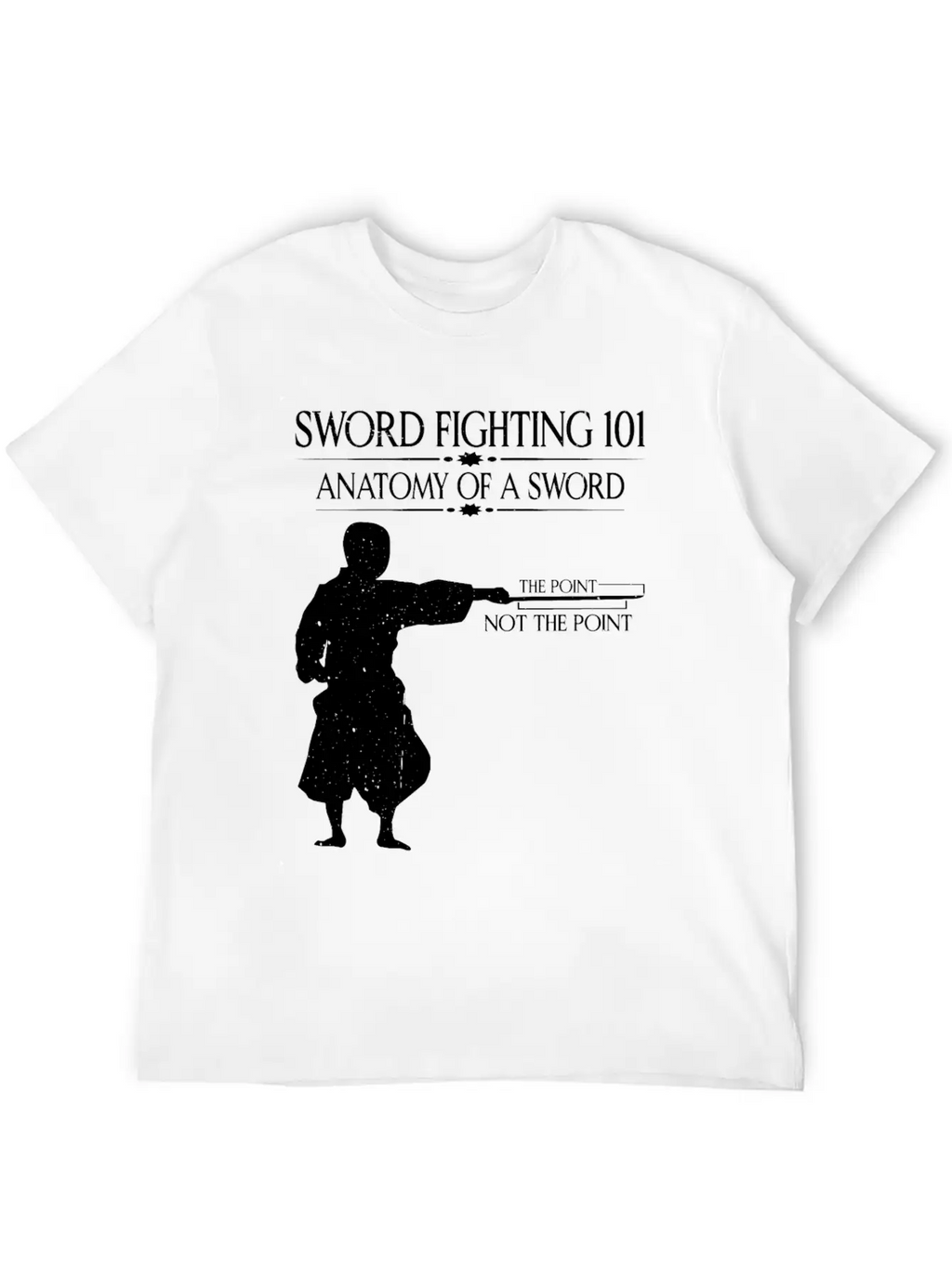 Sword Fighting 101 Anatomy Of A Sword 7 Relaxed Everyday Tee – Lightweight And Durable Cotton