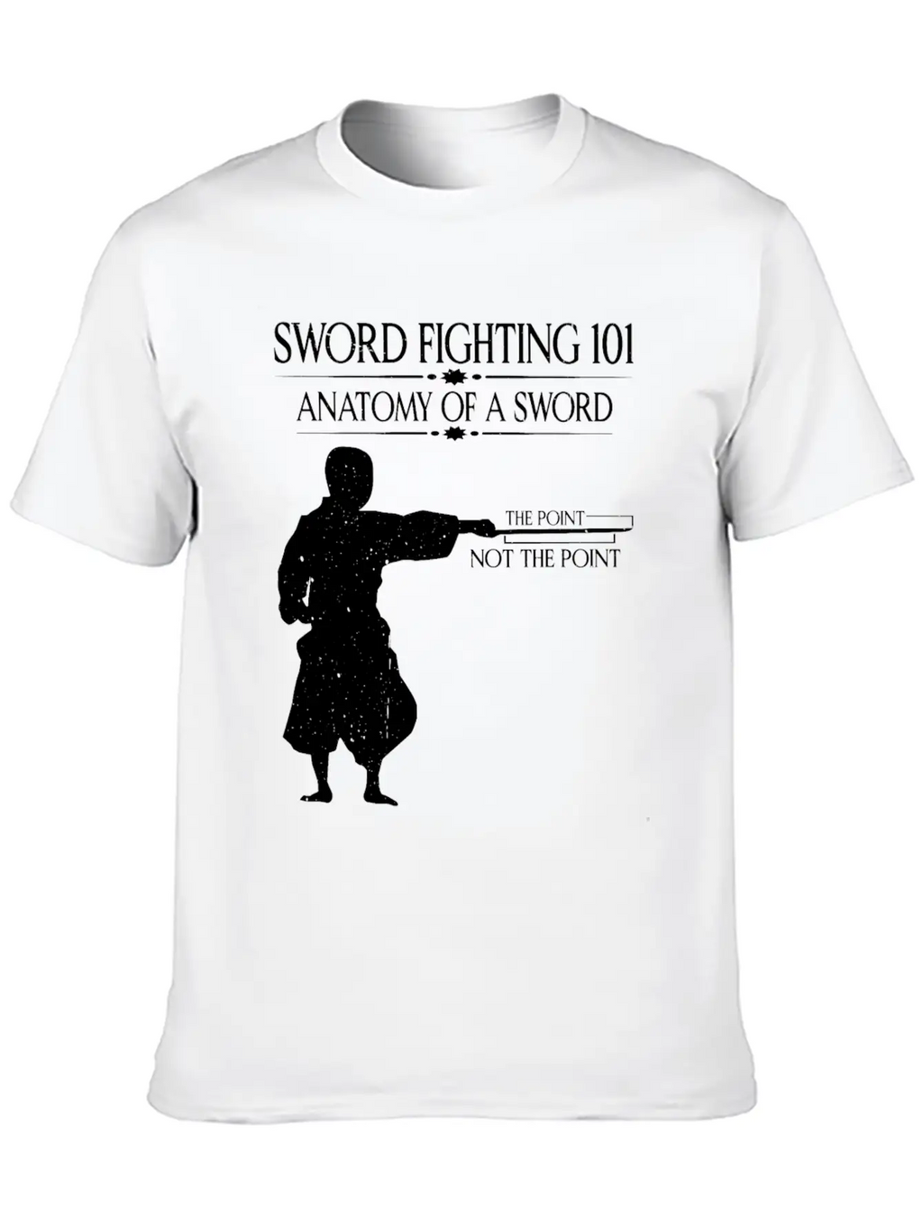 Sword Fighting 101 Anatomy Of A Sword 7 Relaxed Everyday Tee – Lightweight And Durable Cotton