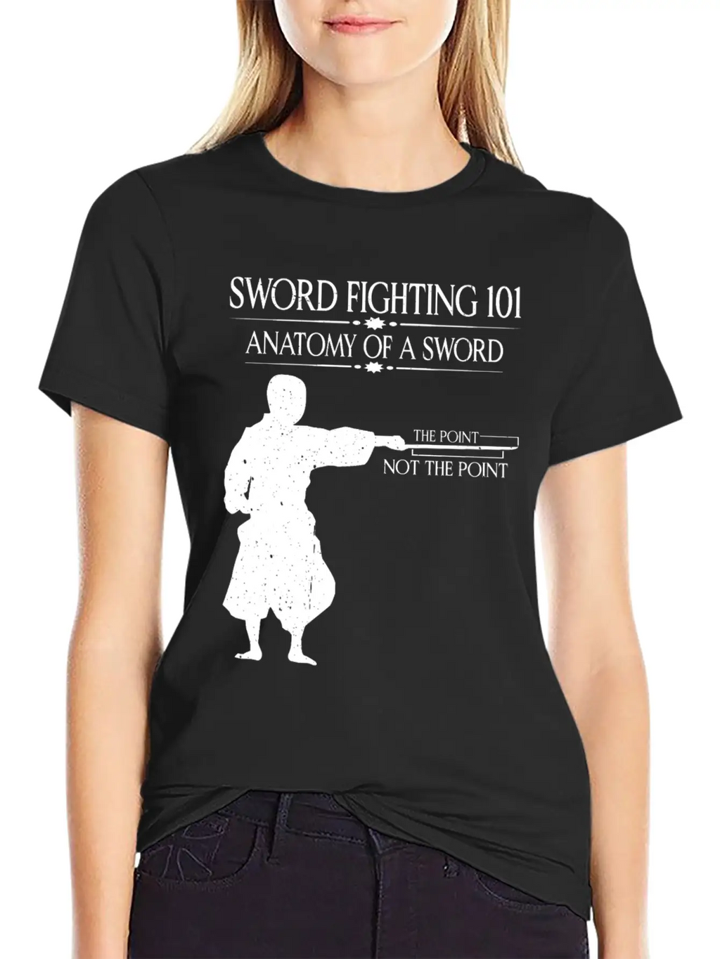 Sword Fighting 101 Anatomy Of A Sword 7 Relaxed Everyday Tee – Lightweight And Durable Cotton