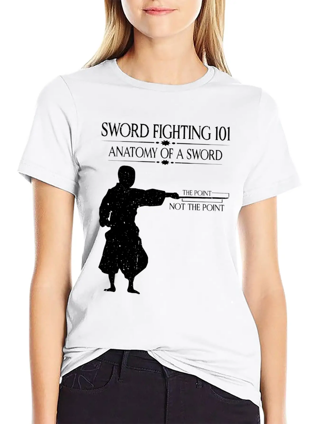 Sword Fighting 101 Anatomy Of A Sword 7 Relaxed Everyday Tee – Lightweight And Durable Cotton