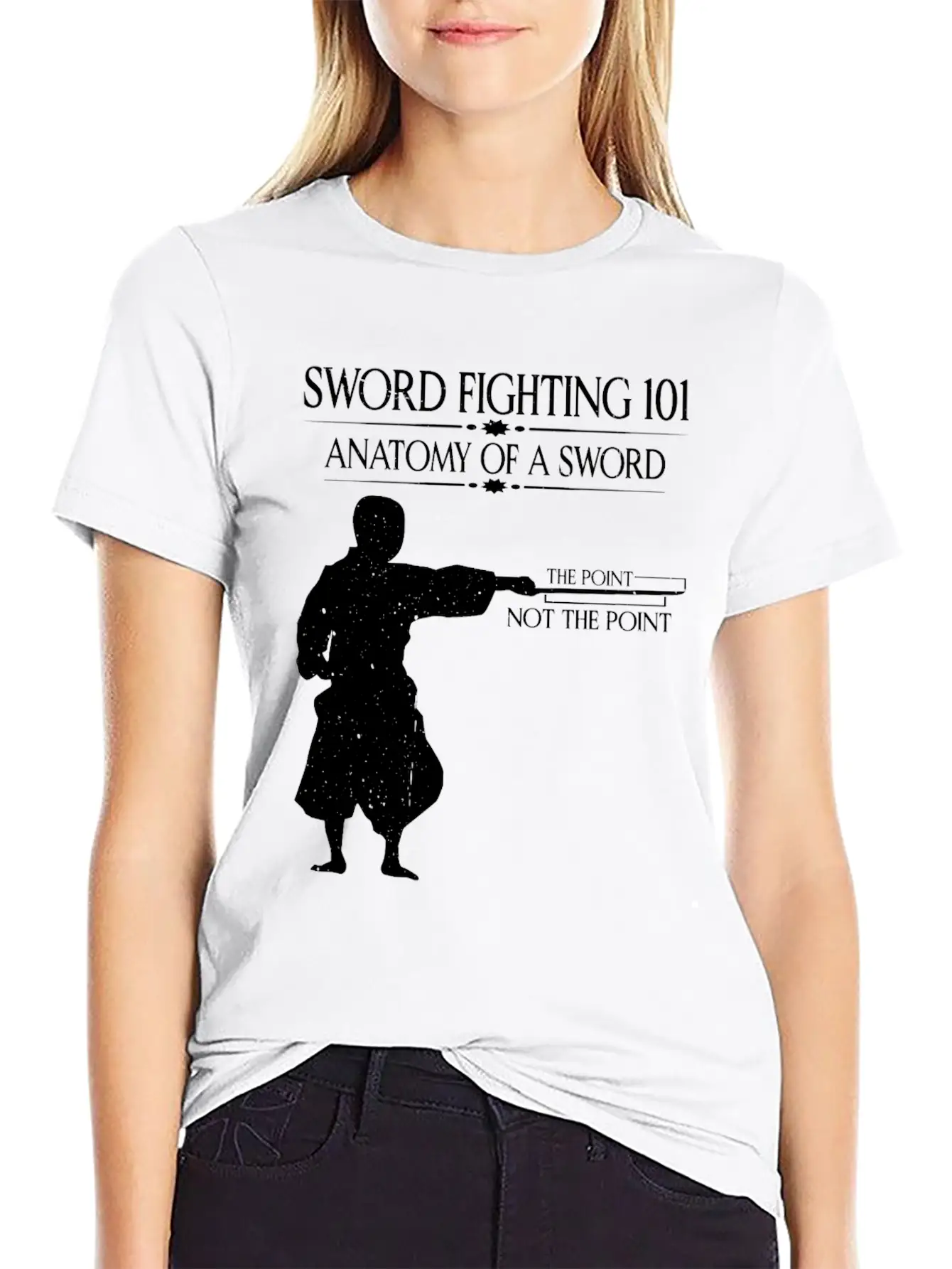 Sword Fighting 101 Anatomy Of A Sword 7 Relaxed Everyday Tee – Lightweight And Durable Cotton