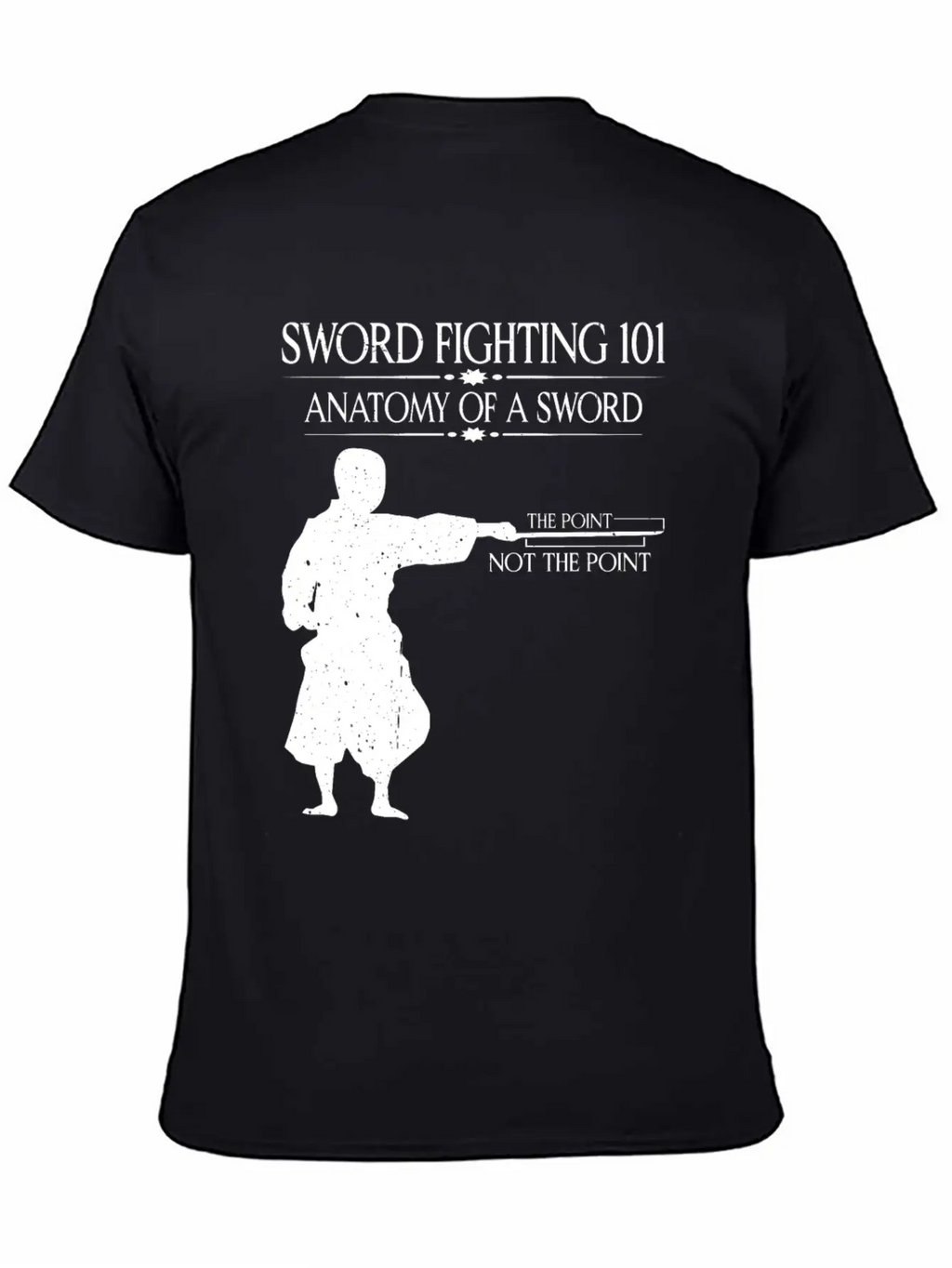 Sword Fighting 101 Anatomy Of A Sword 7 Relaxed Everyday Tee – Lightweight And Durable Cotton