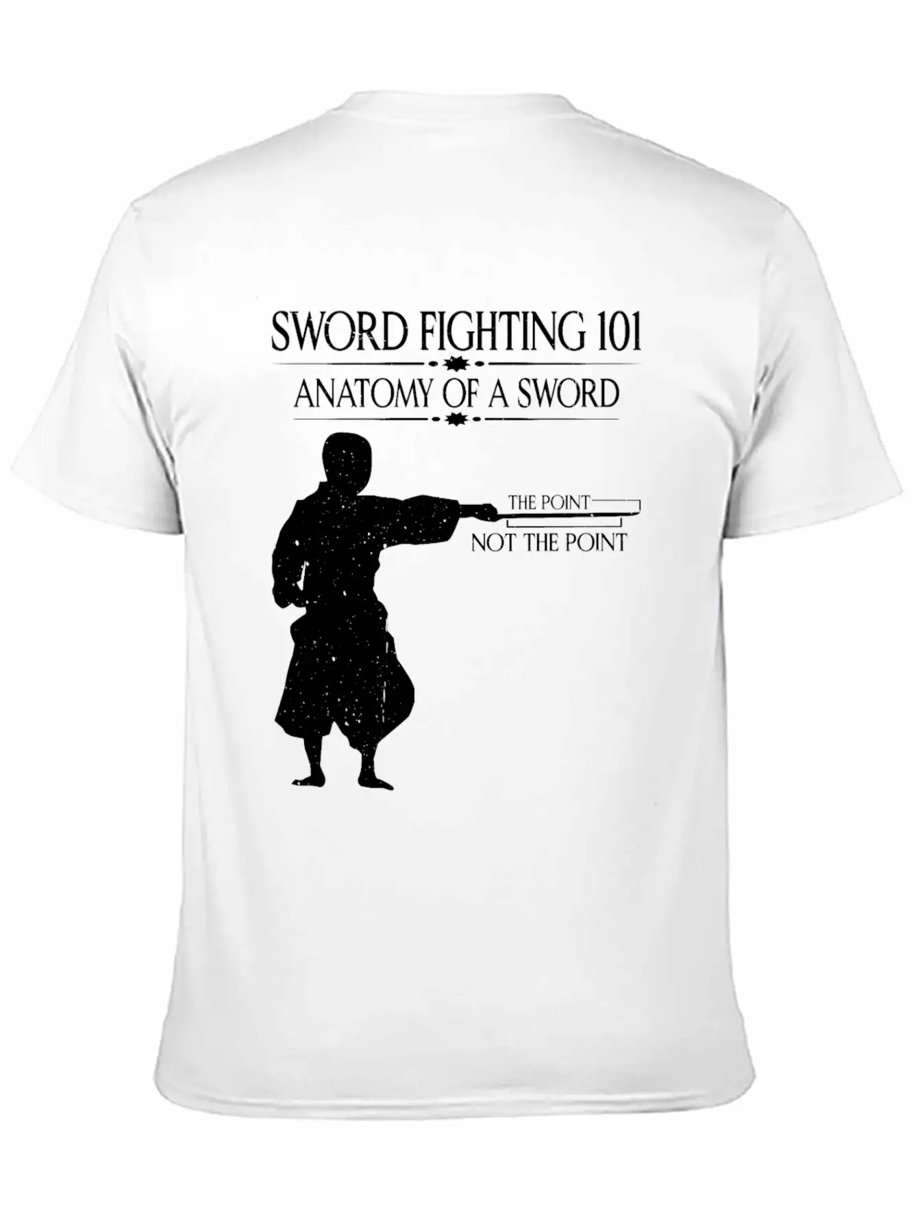 Sword Fighting 101 Anatomy Of A Sword 7 Relaxed Everyday Tee – Lightweight And Durable Cotton
