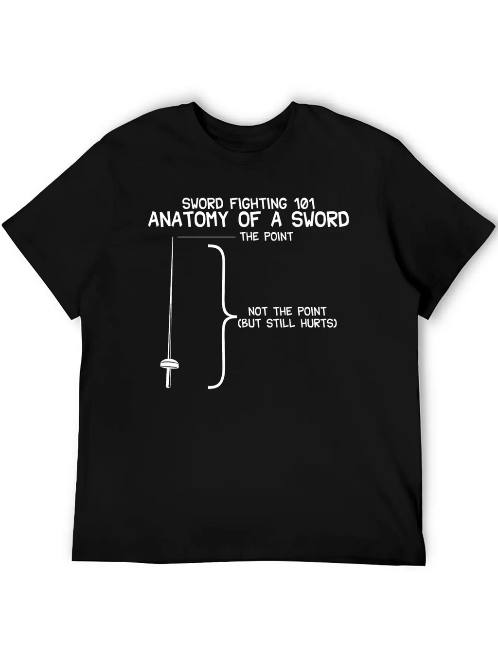 Sword Fighting 101 Anatomy Of A Sword Breathable Soft Cotton T-Shirt – Timeless Casual Look