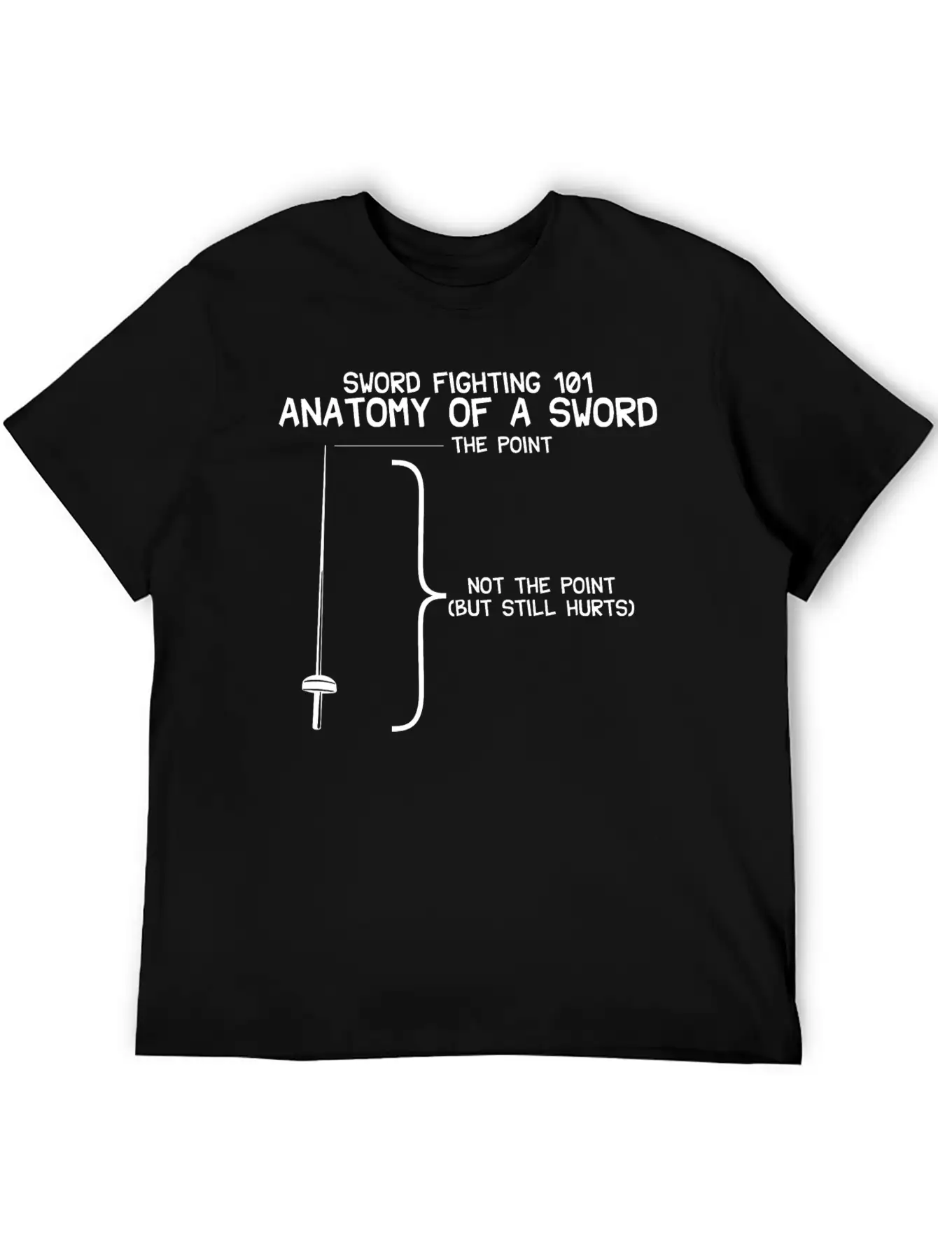 Sword Fighting 101 Anatomy Of A Sword Breathable Soft Cotton T-Shirt – Timeless Casual Look