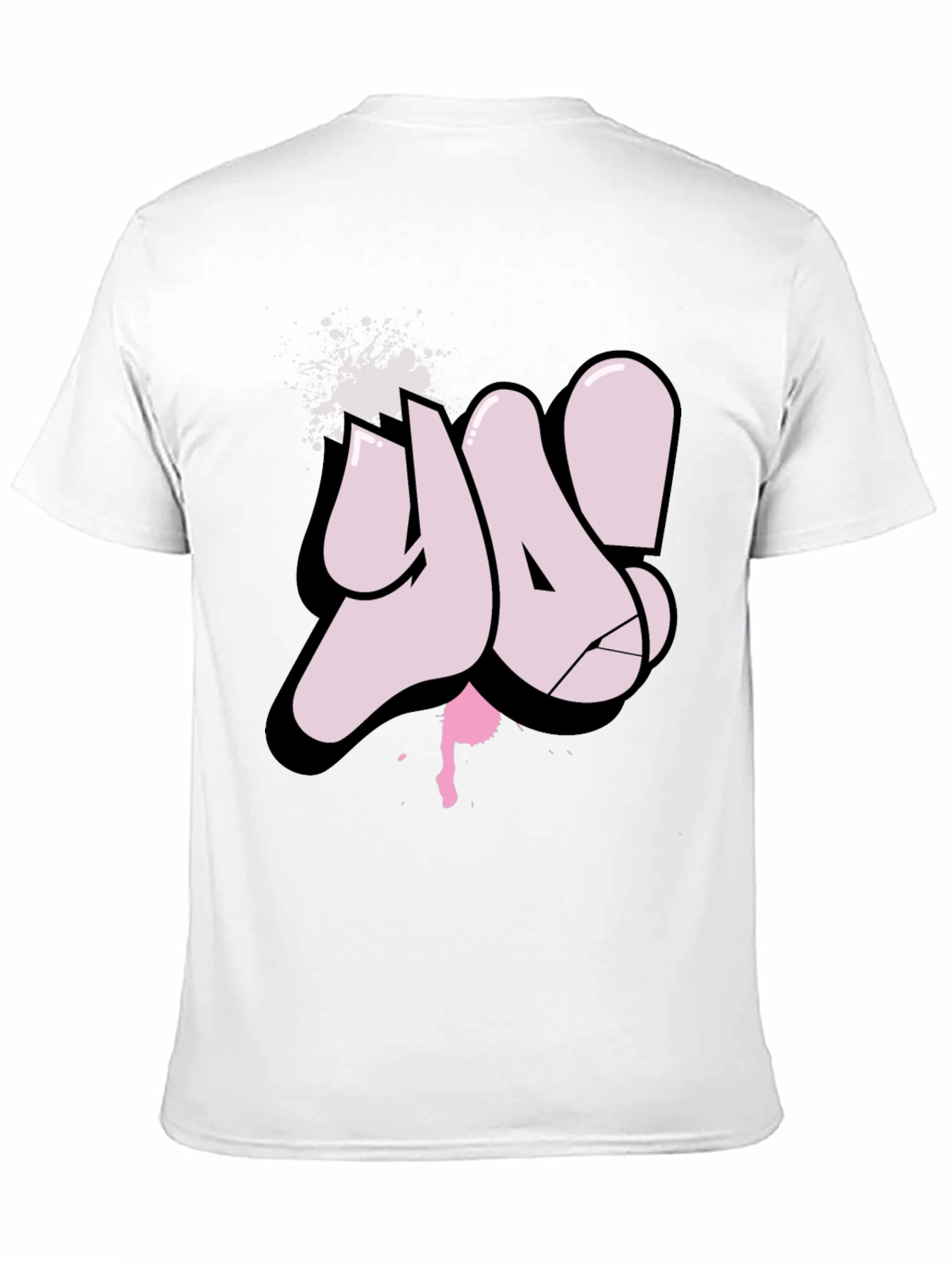 Ya! Graffiti Style Black T-Shirt