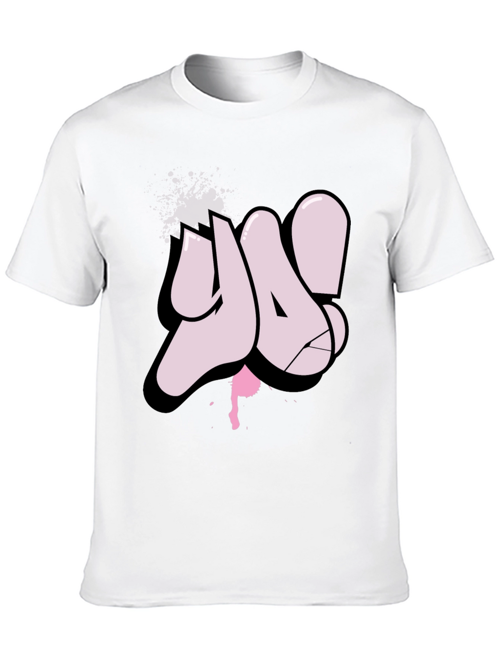 Ya! Graffiti Style Black T-Shirt