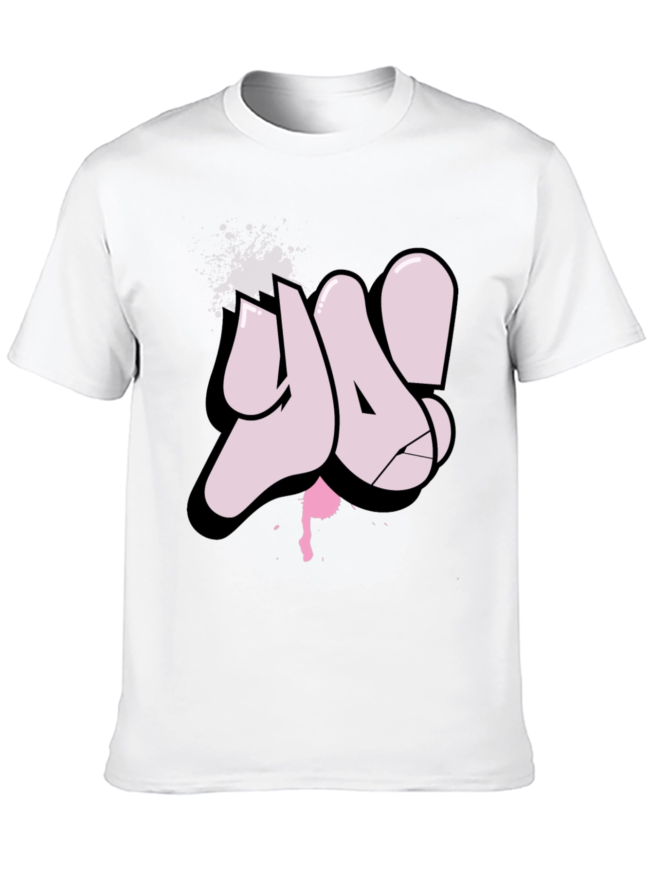 Ya! Graffiti Style Black T-Shirt