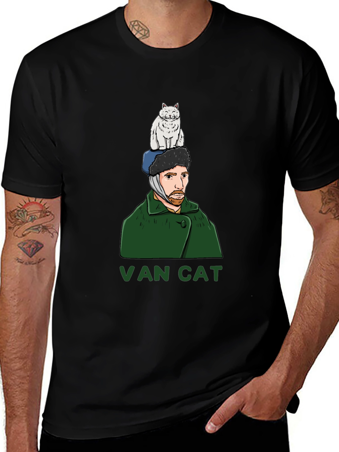 Van Cat Graphic Tee