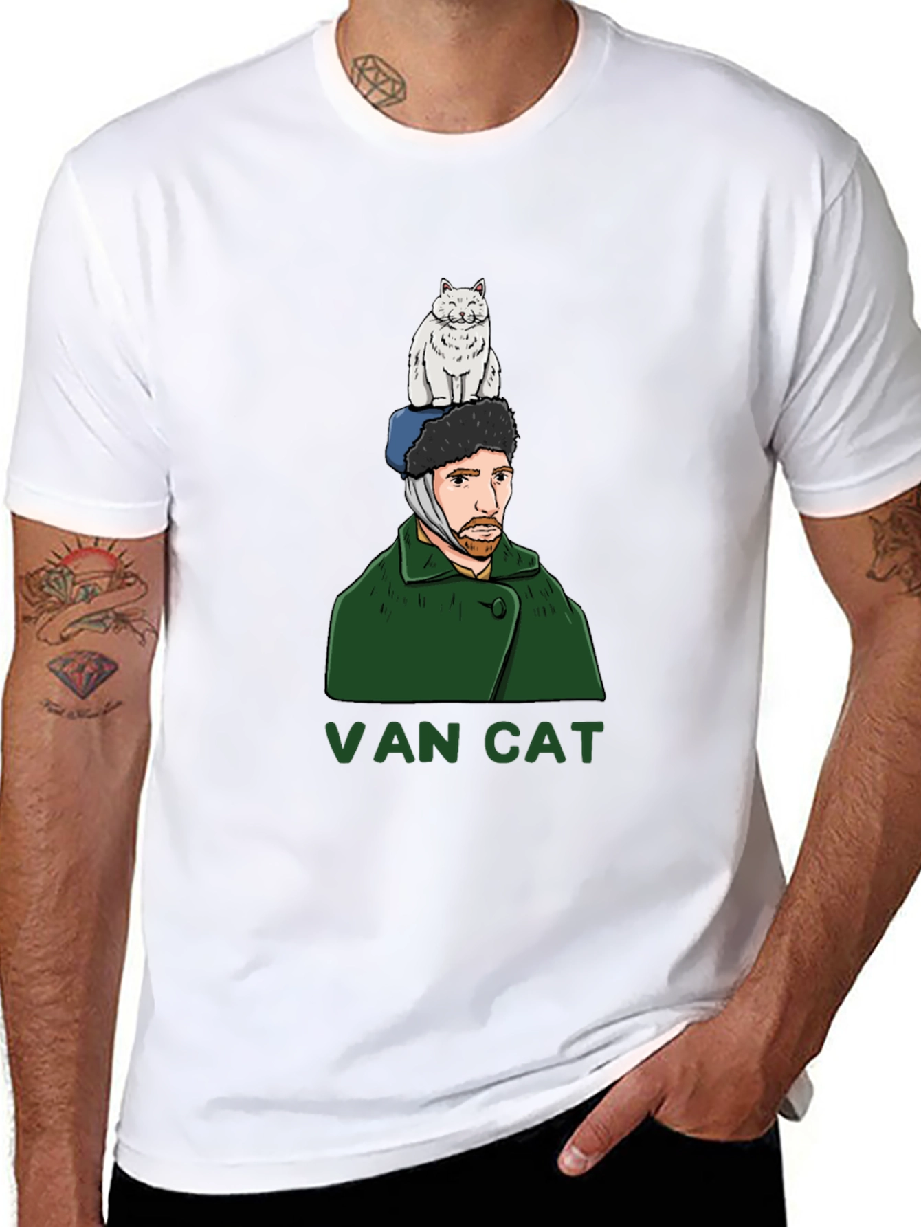 Van Cat Graphic Tee