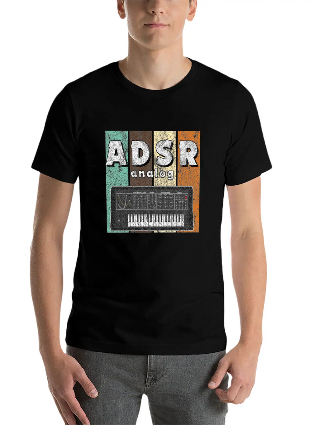 Synthesizer ADSR Synth Analog Modular Eurorack Breathable Graphic T-Shirt – Perfect For Casual Days