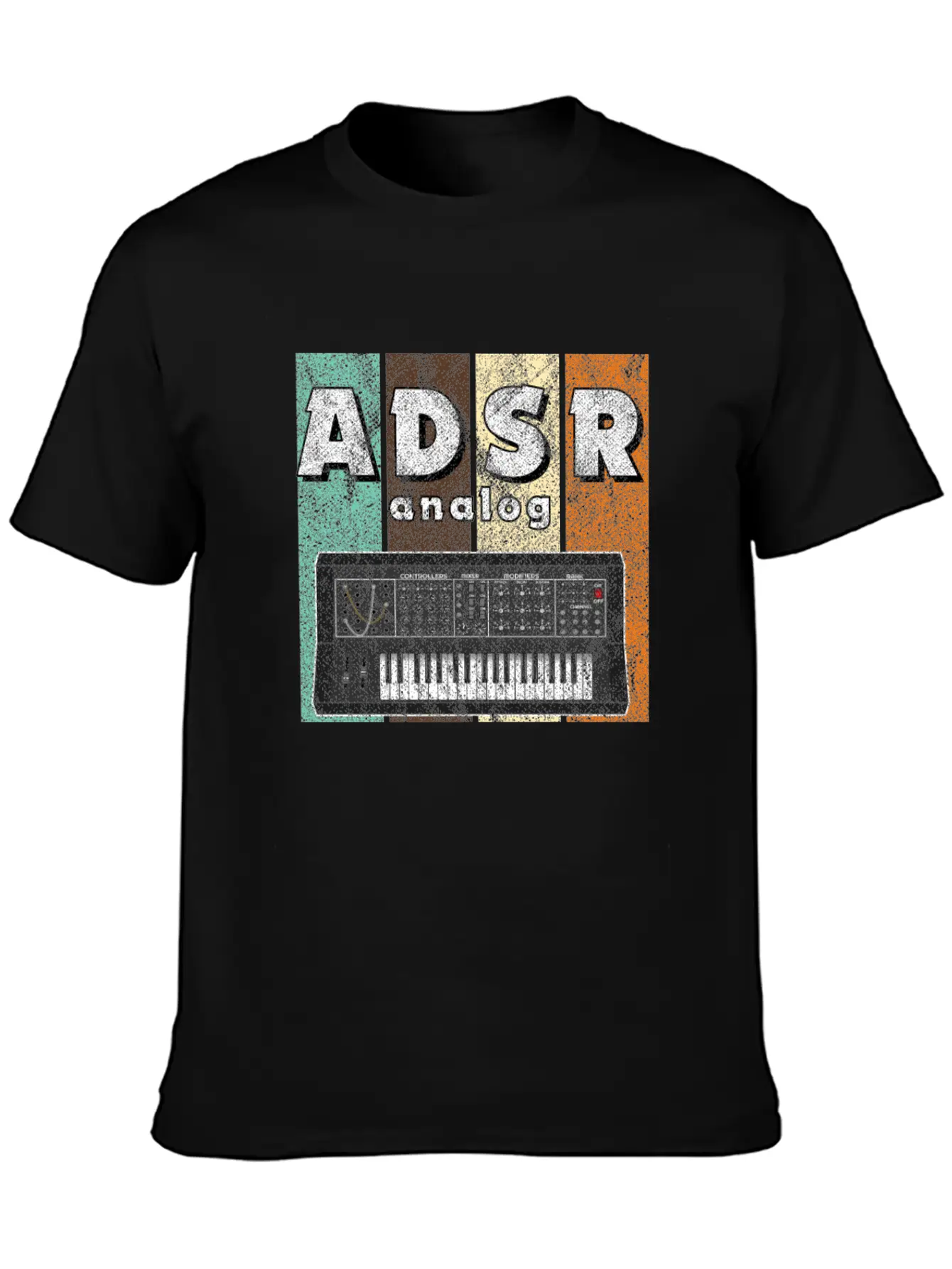 Synthesizer ADSR Synth Analog Modular Eurorack Breathable Graphic T-Shirt – Perfect For Casual Days