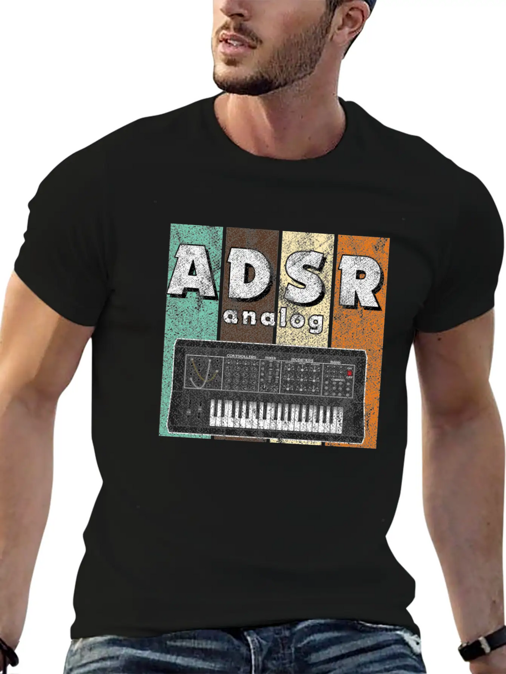 Synthesizer ADSR Synth Analog Modular Eurorack Breathable Graphic T-Shirt – Perfect For Casual Days