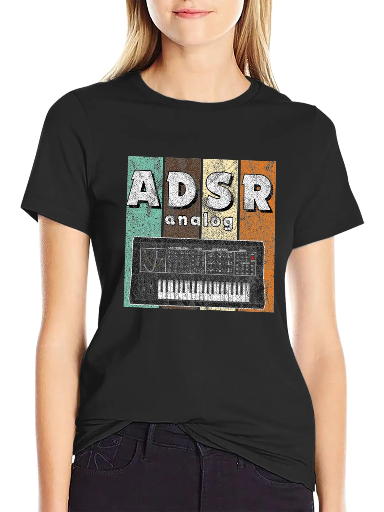 Synthesizer ADSR Synth Analog Modular Eurorack Breathable Graphic T-Shirt – Perfect For Casual Days