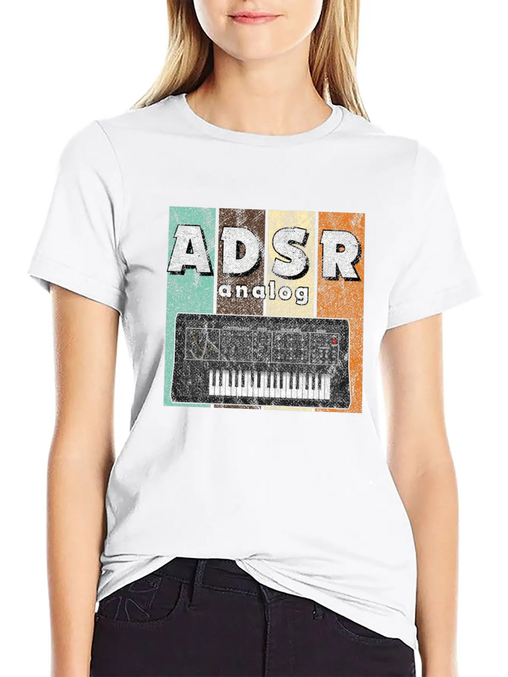 Synthesizer ADSR Synth Analog Modular Eurorack Breathable Graphic T-Shirt – Perfect For Casual Days