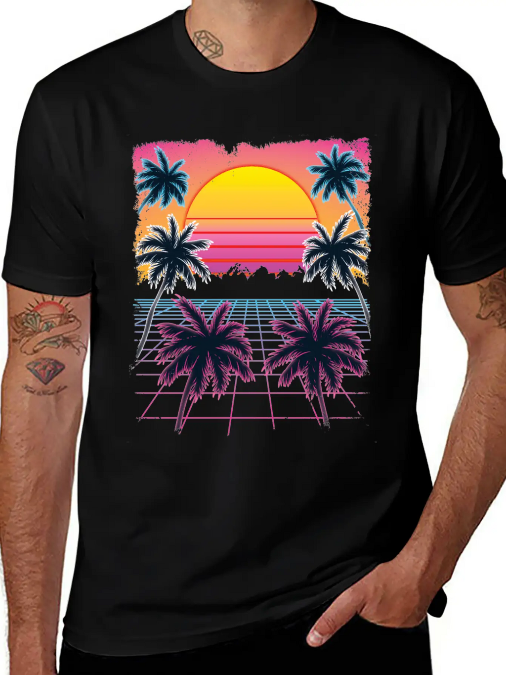 Synthwave Retro 80s Streetwear Design Breathable Graphic T-Shirt – Perfect For Casual Days