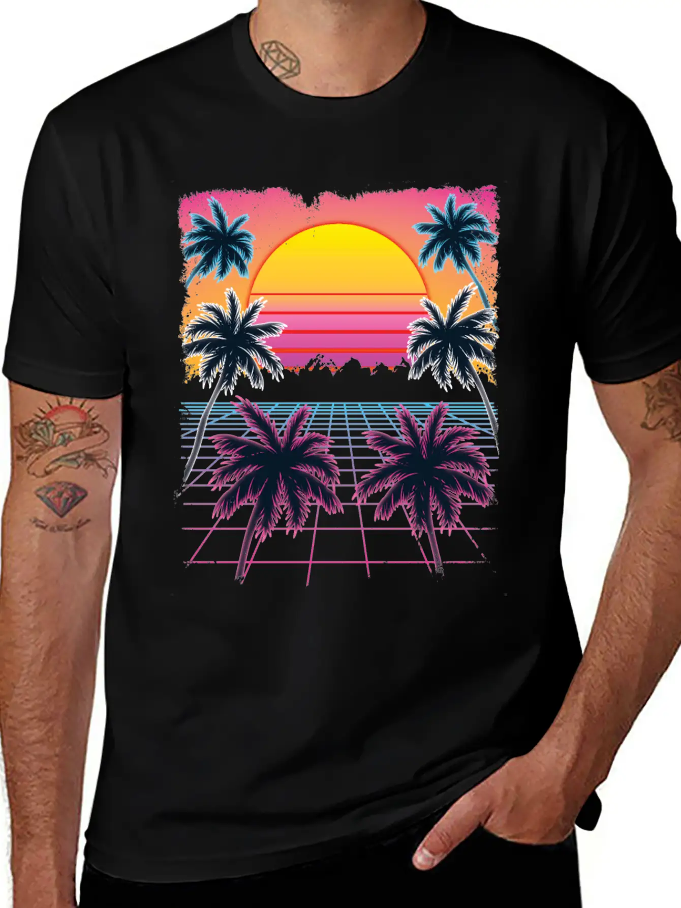 Synthwave Retro 80s Streetwear Design Breathable Graphic T-Shirt – Perfect For Casual Days