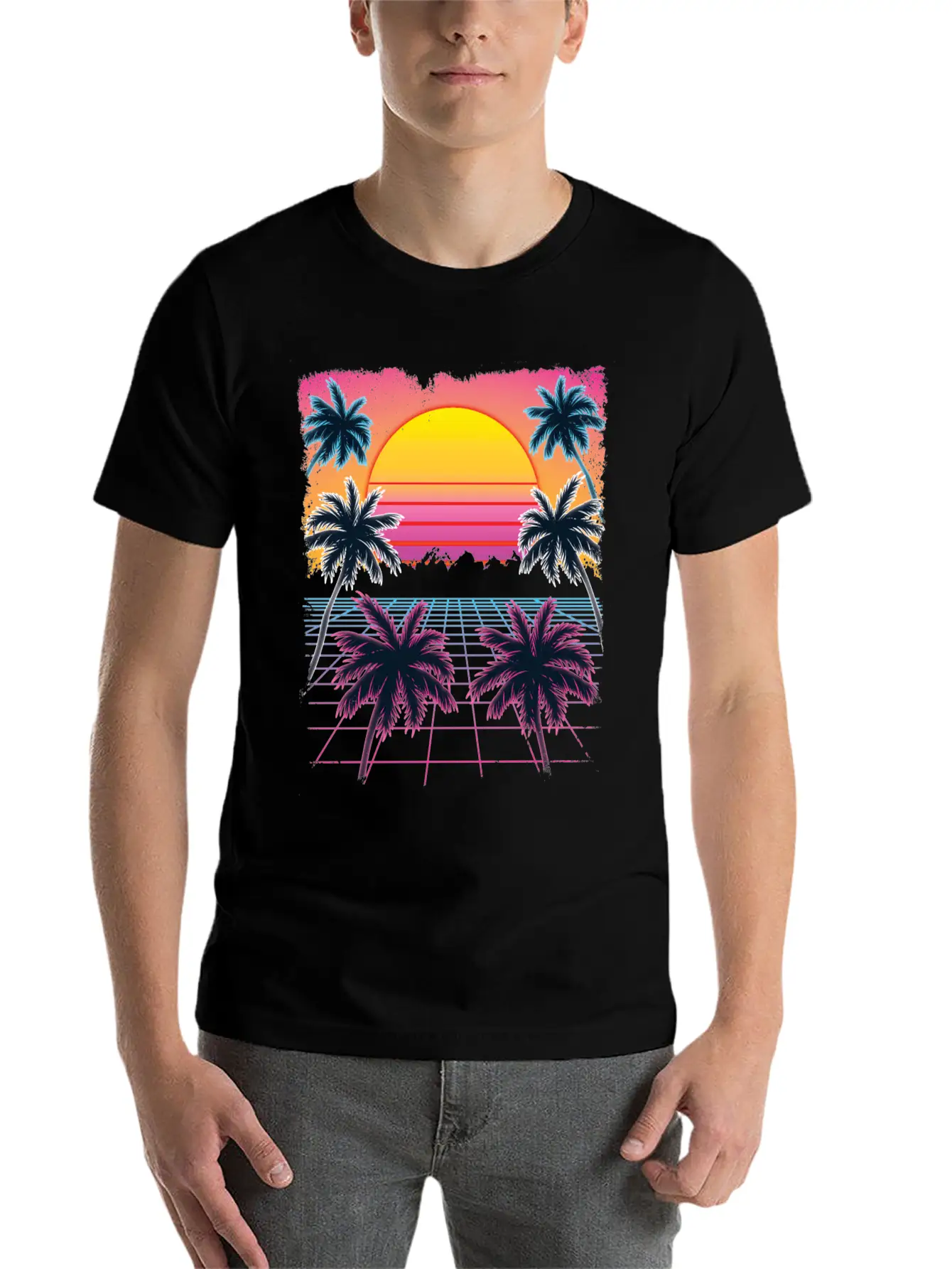 Synthwave Retro 80s Streetwear Design Breathable Graphic T-Shirt – Perfect For Casual Days