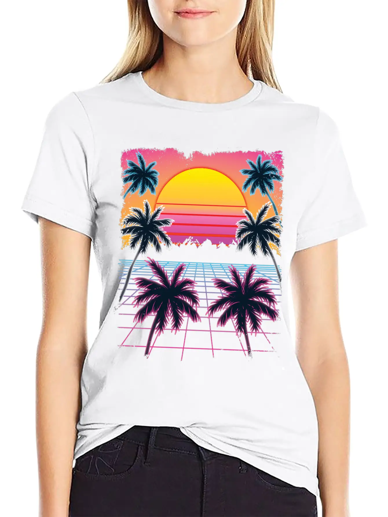 Synthwave Retro 80s Streetwear Design Breathable Graphic T-Shirt – Perfect For Casual Days