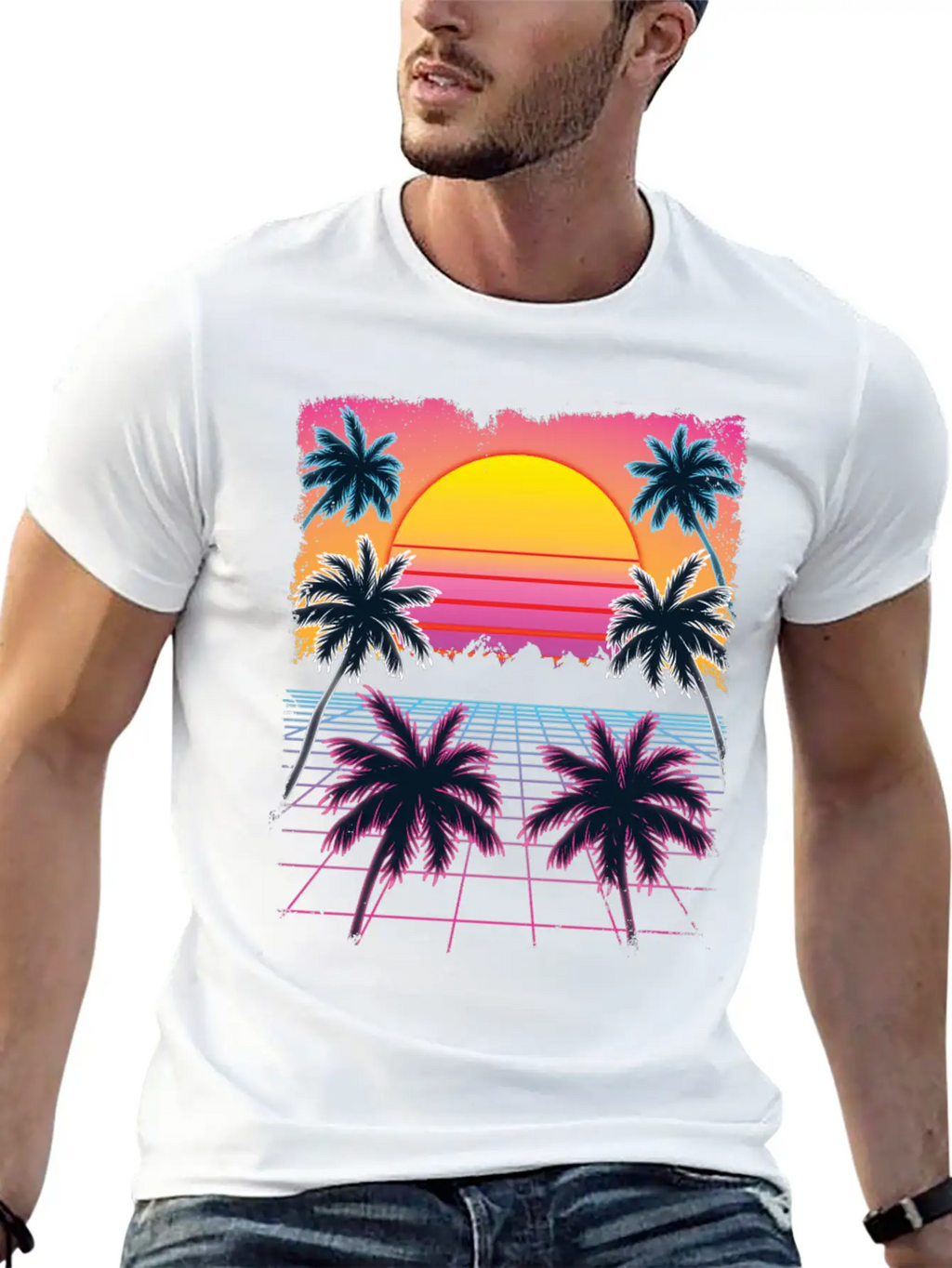 Synthwave Retro 80s Streetwear Design Breathable Graphic T-Shirt – Perfect For Casual Days