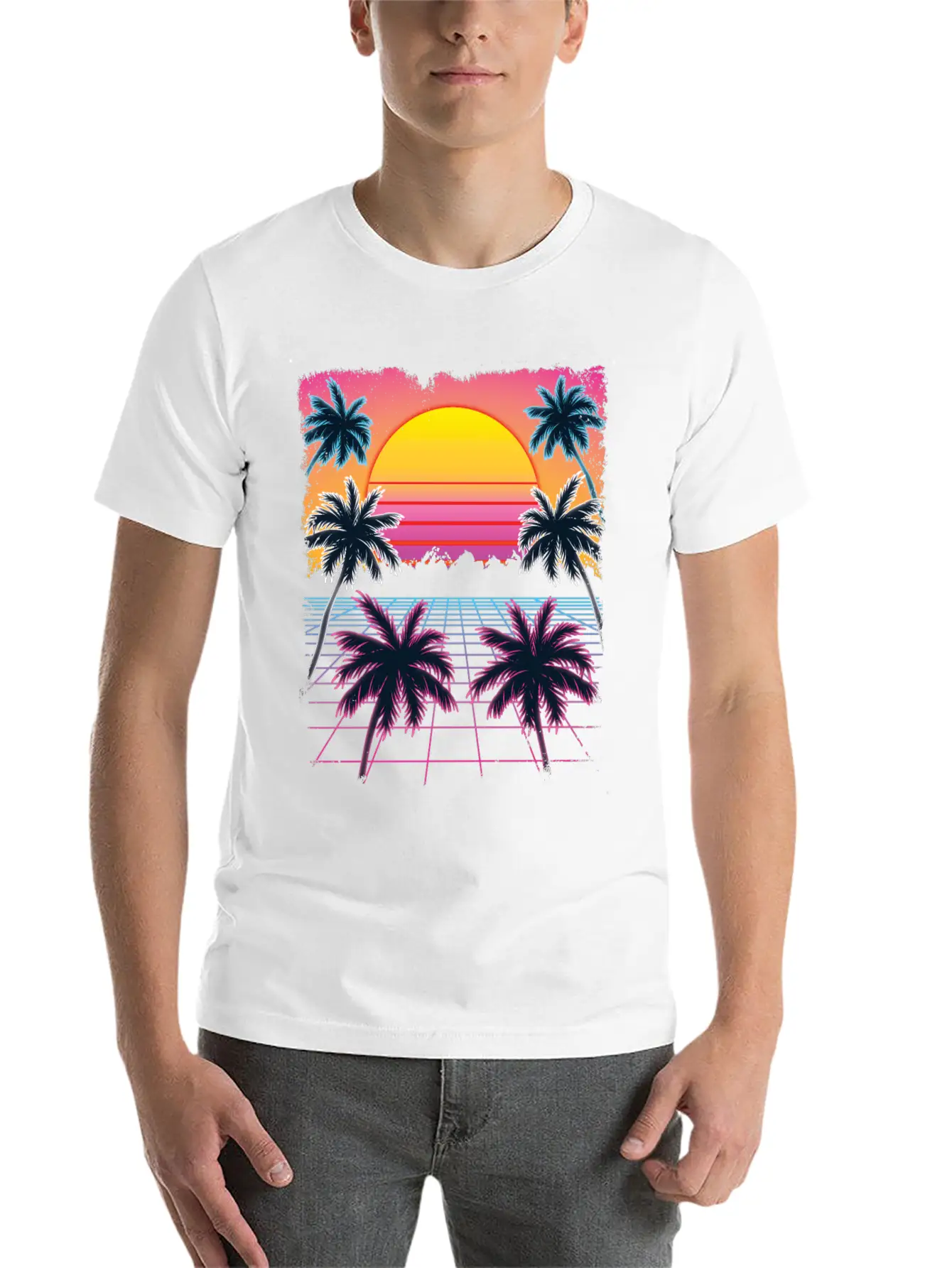 Synthwave Retro 80s Streetwear Design Breathable Graphic T-Shirt – Perfect For Casual Days