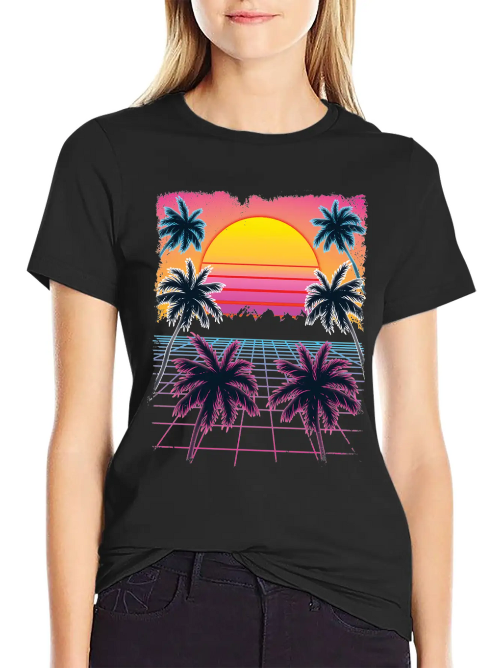 Synthwave Retro 80s Streetwear Design Breathable Graphic T-Shirt – Perfect For Casual Days