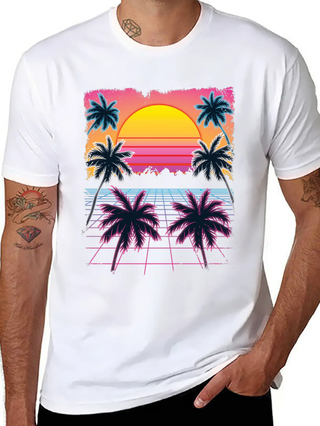Synthwave Retro 80s Streetwear Design Breathable Graphic T-Shirt – Perfect For Casual Days