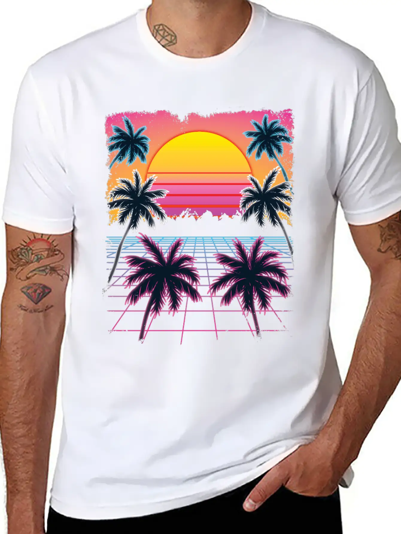 Synthwave Retro 80s Streetwear Design Breathable Graphic T-Shirt – Perfect For Casual Days