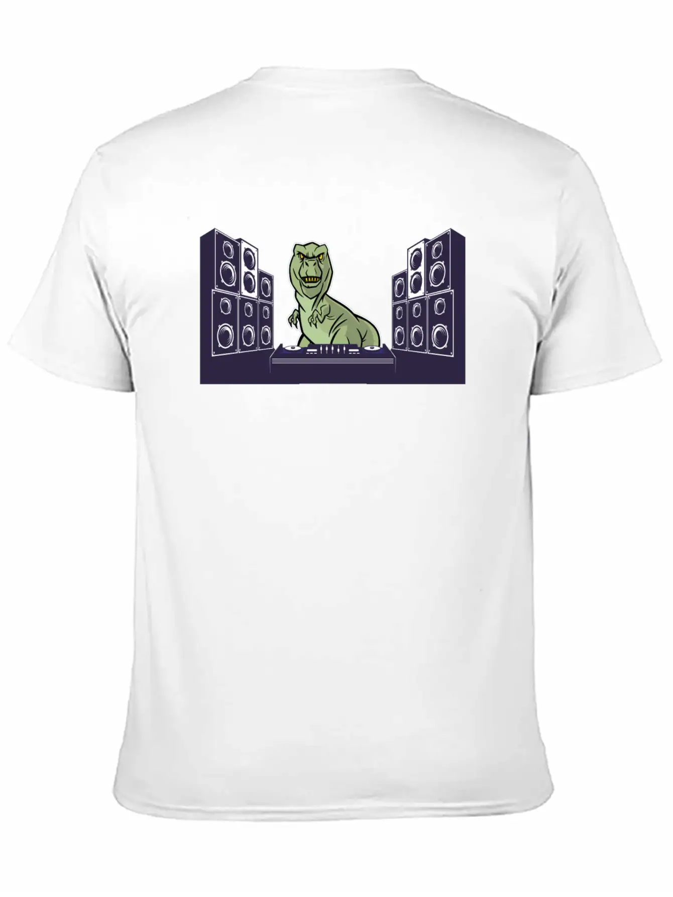 T-rex Dino Dinosaur Tyrannosaurus Vinyl Disk Timeless Short Sleeve Tee – Comfy And Minimalist Design