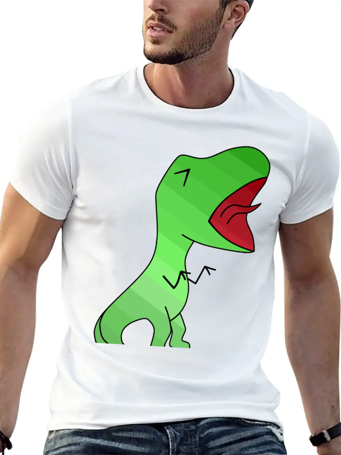 T-Rex Essential Cotton Tee For Daily Outfits – Unisex Style