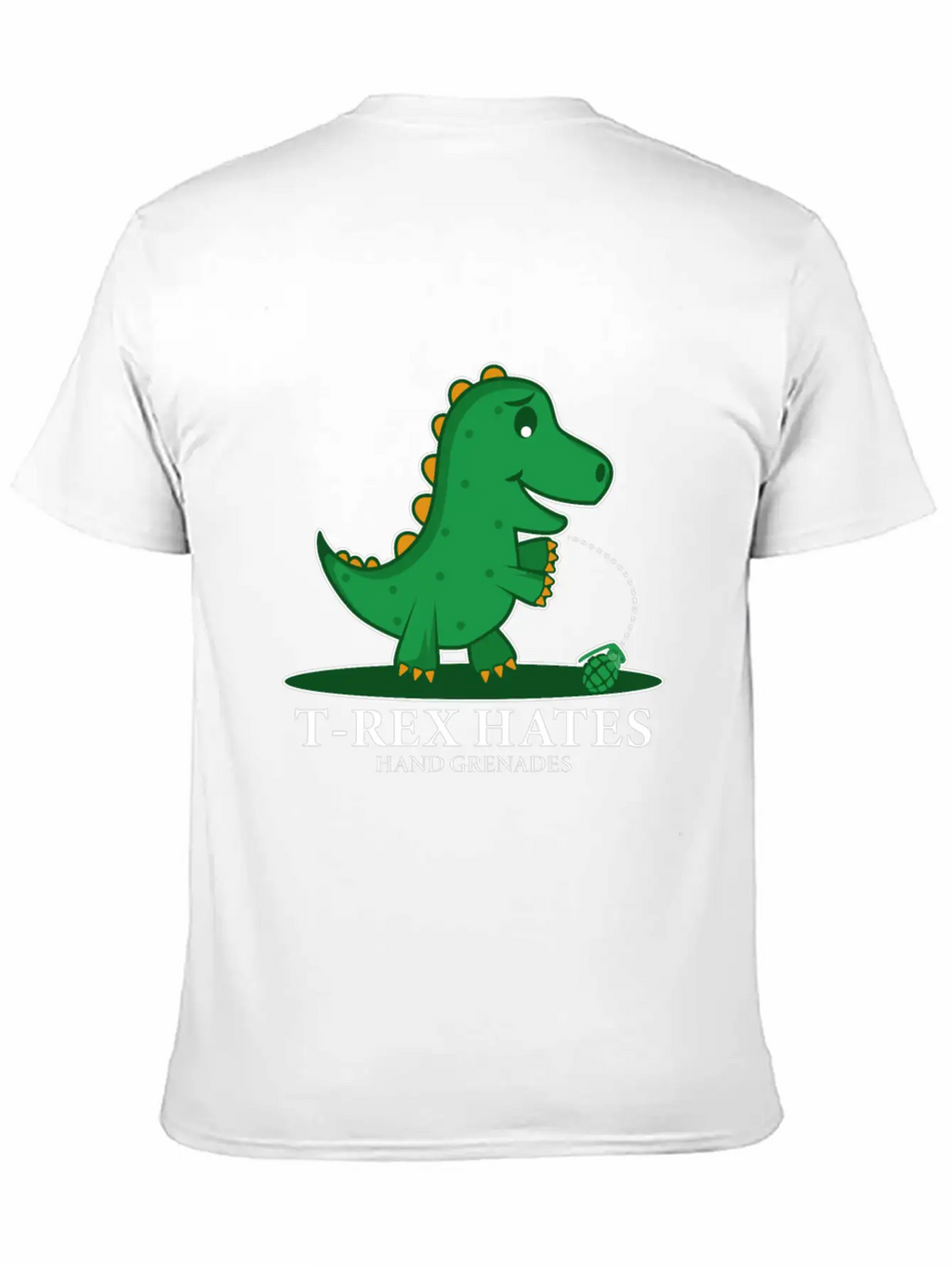 T-Rex Hates Grenades Dinosaur Fan Gift Essential Cotton Tee For Daily Outfits – Unisex Style