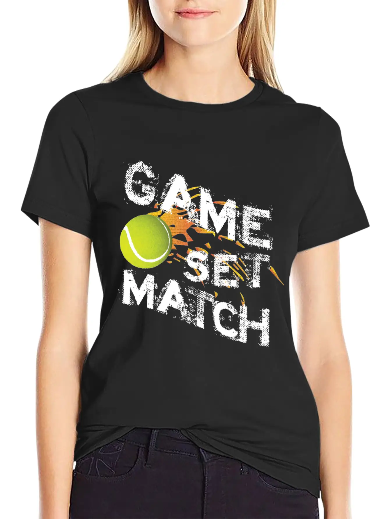 T-shirt Game Set Match Breathable Graphic T-Shirt – Perfect For Casual Days