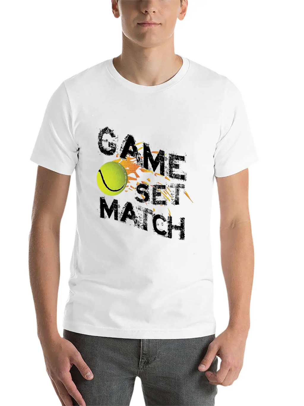 T-shirt Game Set Match Breathable Graphic T-Shirt – Perfect For Casual Days
