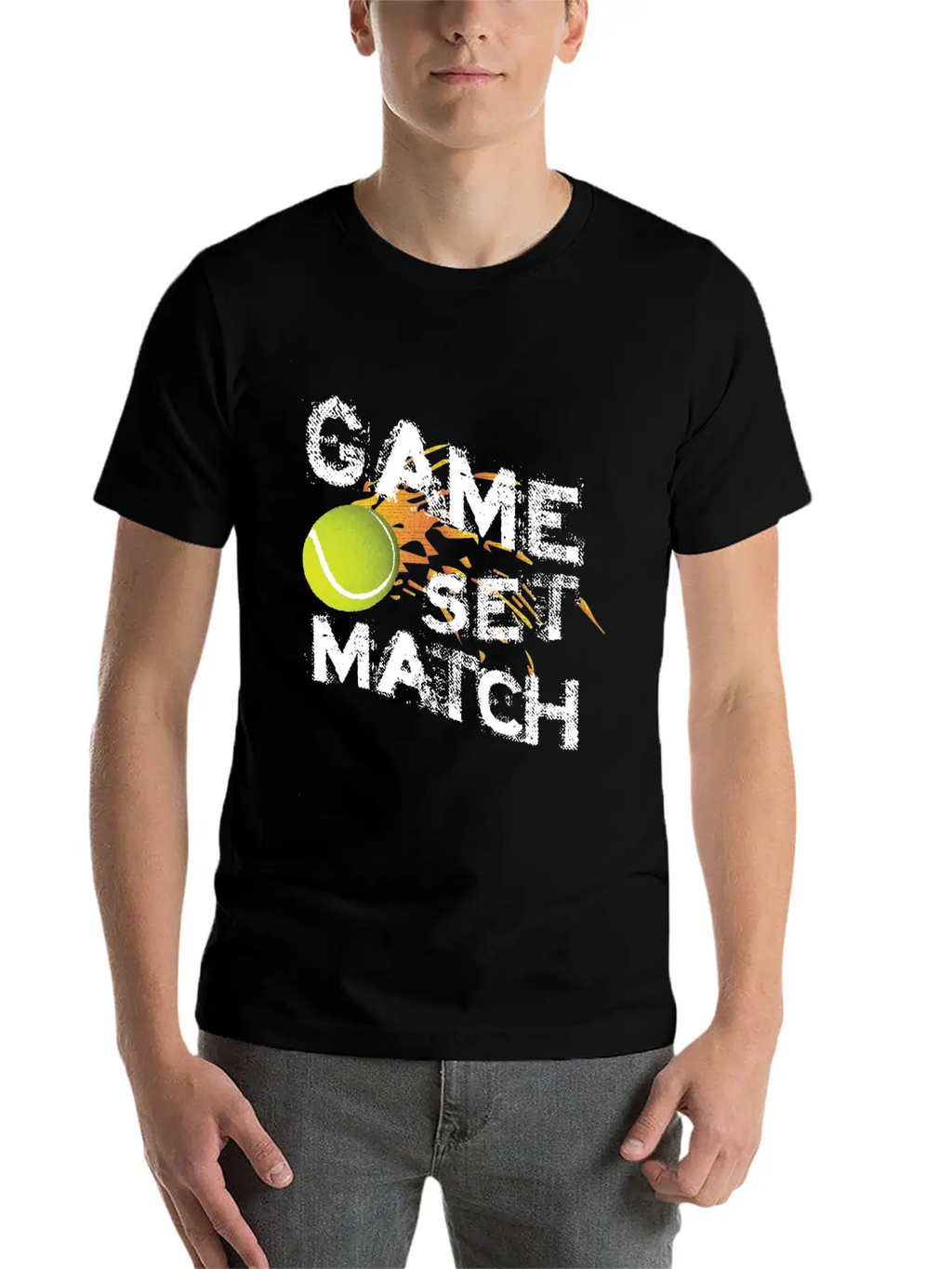 T-shirt Game Set Match Breathable Graphic T-Shirt – Perfect For Casual Days
