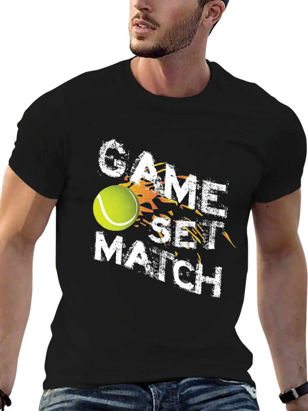 T-shirt Game Set Match Breathable Graphic T-Shirt – Perfect For Casual Days