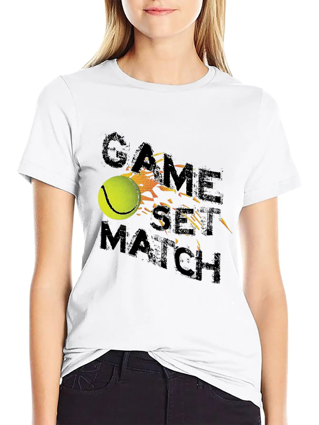 T-shirt Game Set Match Breathable Graphic T-Shirt – Perfect For Casual Days