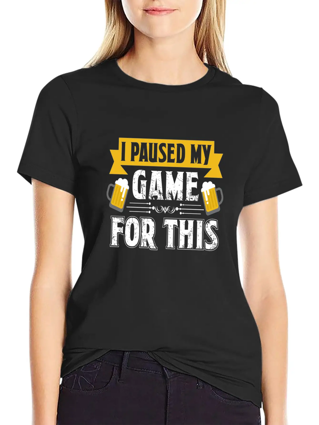 T Shirt I Paused My Game To Be Here Unisex Casual T-Shirt – Clean Design For Daily Comfort