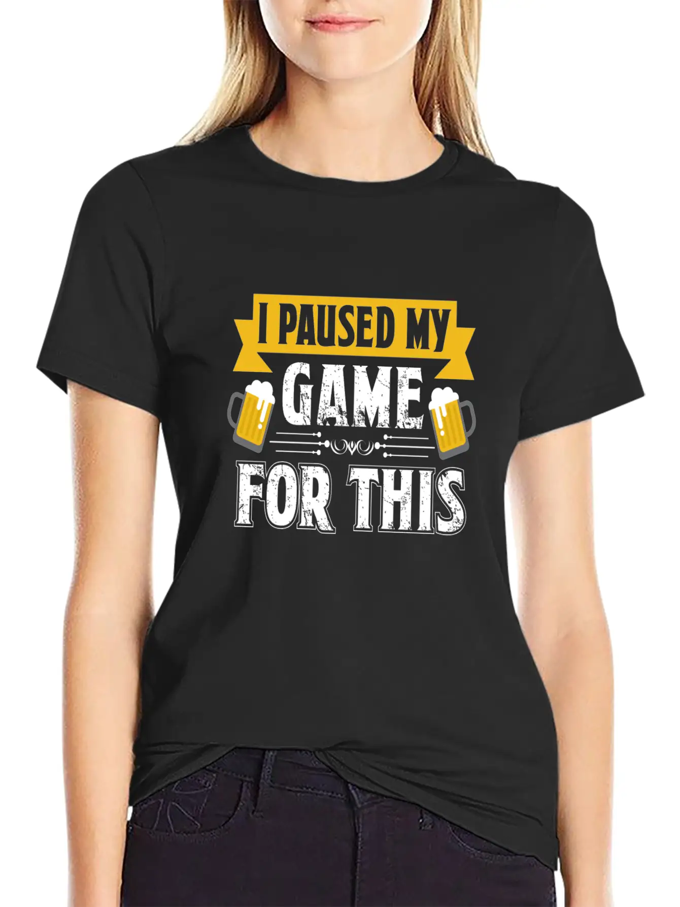 T Shirt I Paused My Game To Be Here Unisex Casual T-Shirt – Clean Design For Daily Comfort