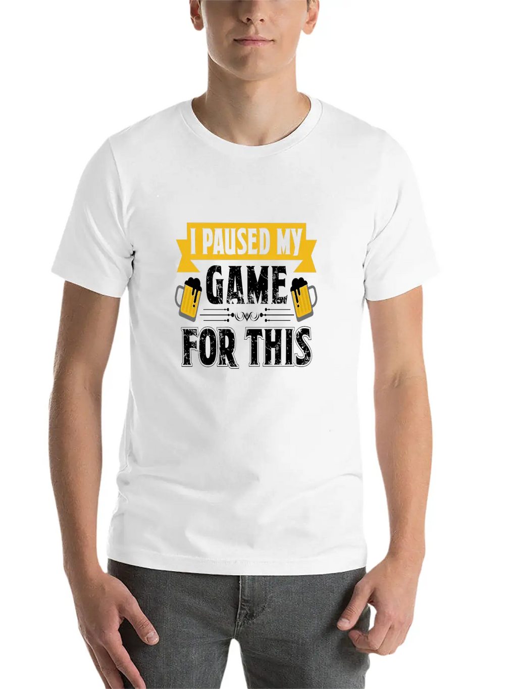 T Shirt I Paused My Game To Be Here Unisex Casual T-Shirt – Clean Design For Daily Comfort