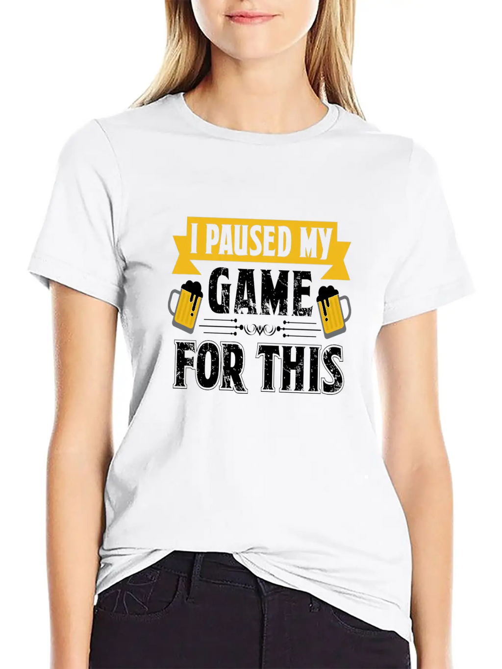 T Shirt I Paused My Game To Be Here Unisex Casual T-Shirt – Clean Design For Daily Comfort