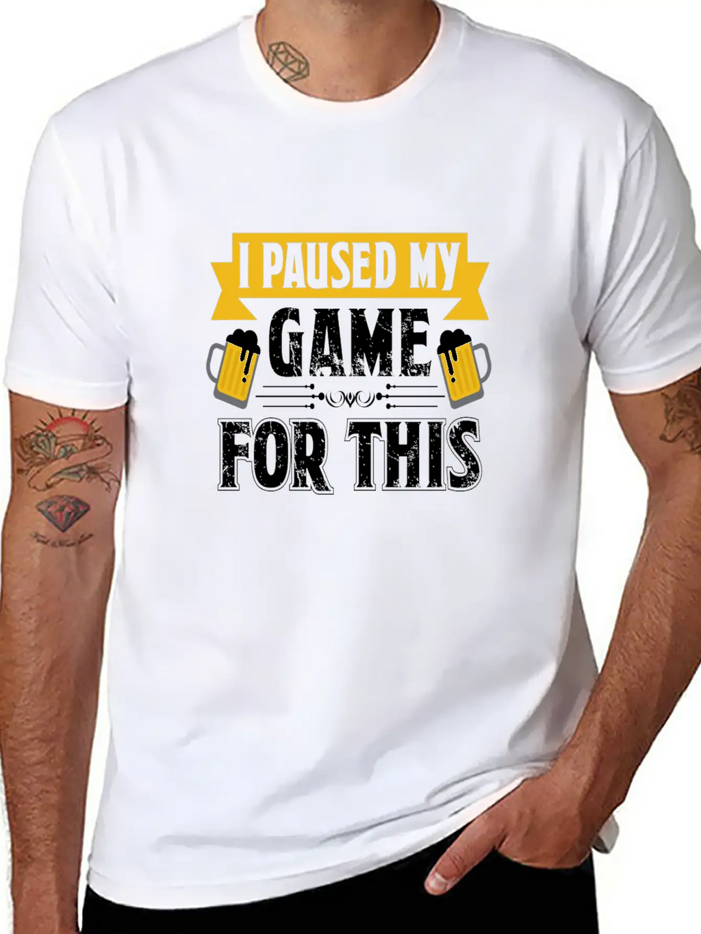 T Shirt I Paused My Game To Be Here Unisex Casual T-Shirt – Clean Design For Daily Comfort