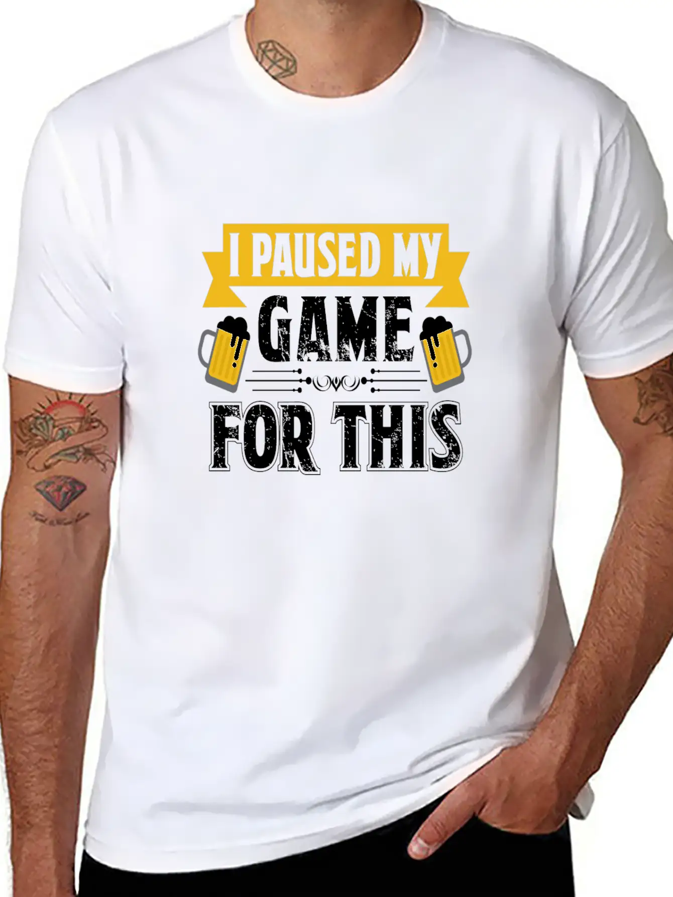 T Shirt I Paused My Game To Be Here Unisex Casual T-Shirt – Clean Design For Daily Comfort