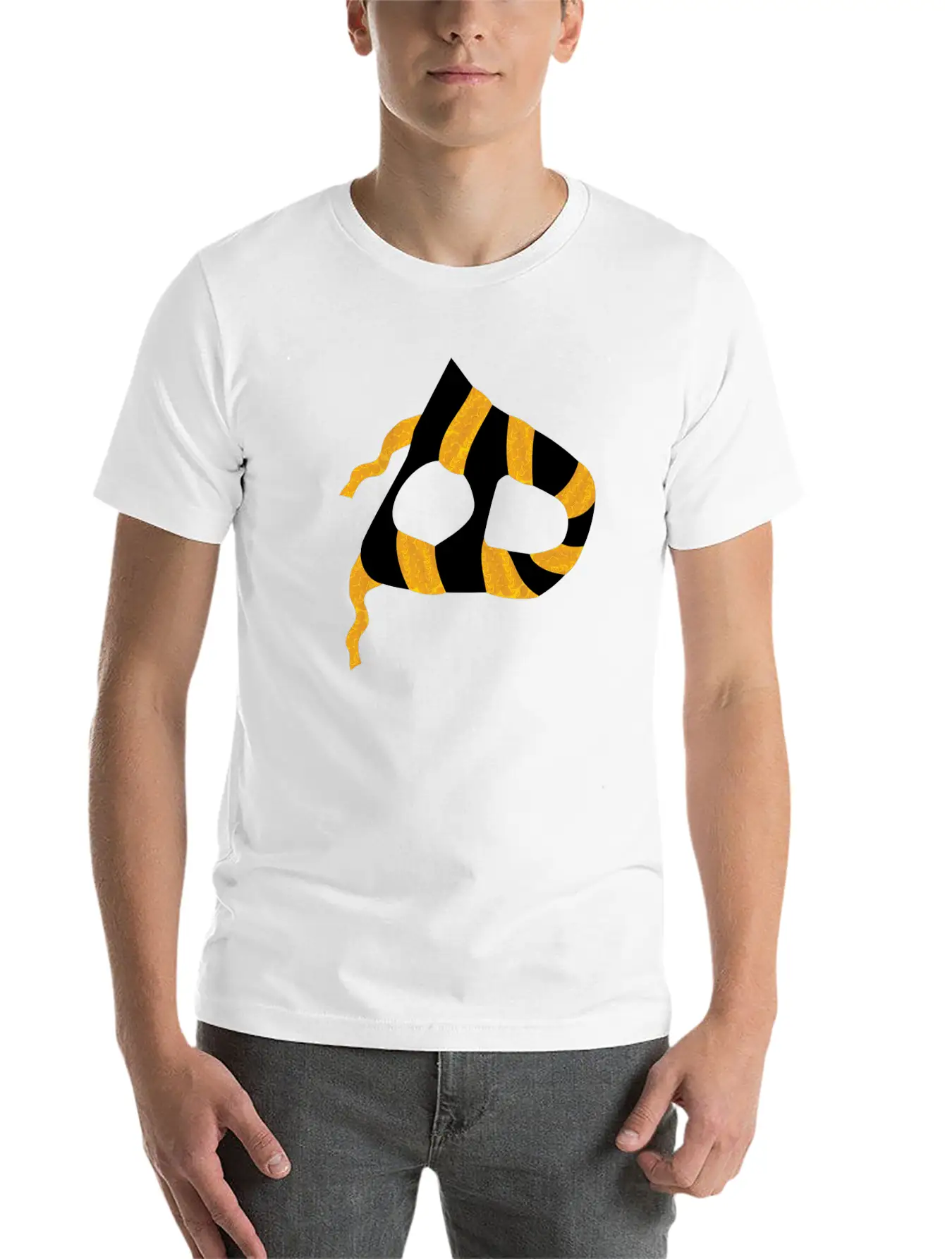 T-shirt_Letter_H Unisex Casual T-Shirt – Clean Design For Daily Comfort