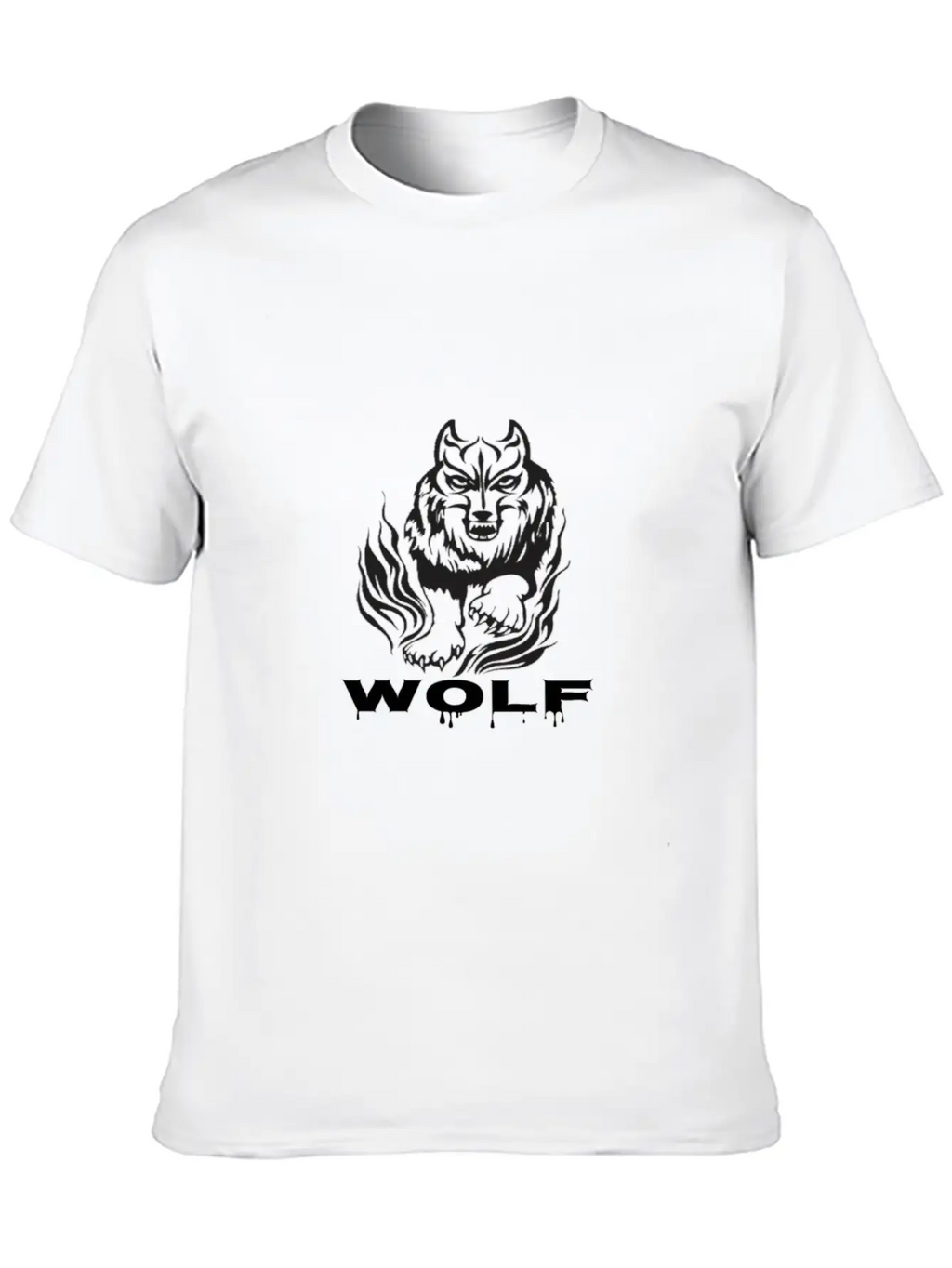 T-shirt Wolf Men;s | Wolf In Black Classic Cotton Tee – Unisex Comfort For Any Season