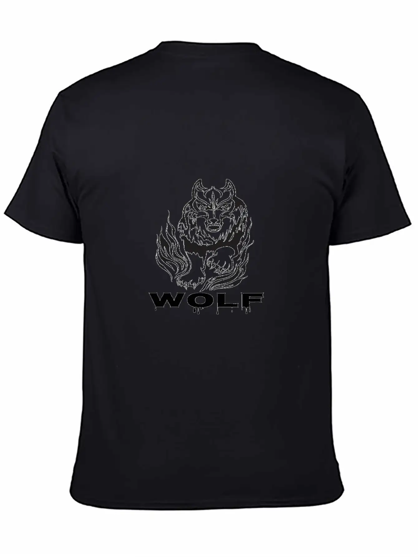 T-shirt Wolf Men;s | Wolf In Black Classic Cotton Tee – Unisex Comfort For Any Season